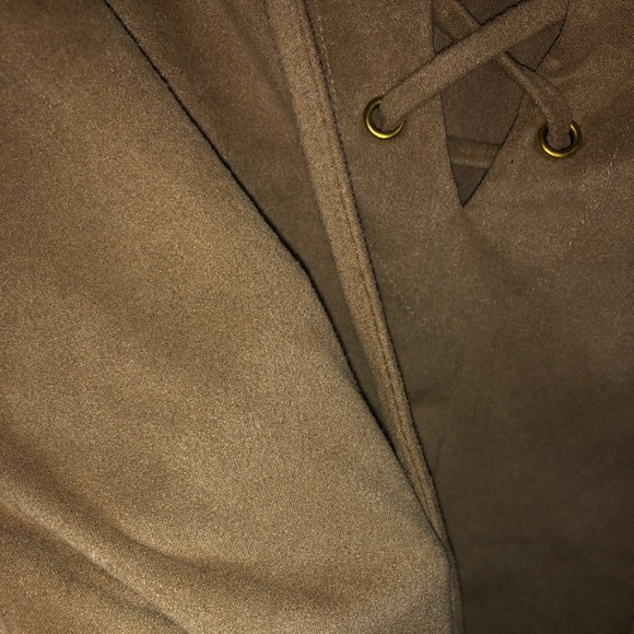 Brown suede tshirt dress - Picture 5 of 6